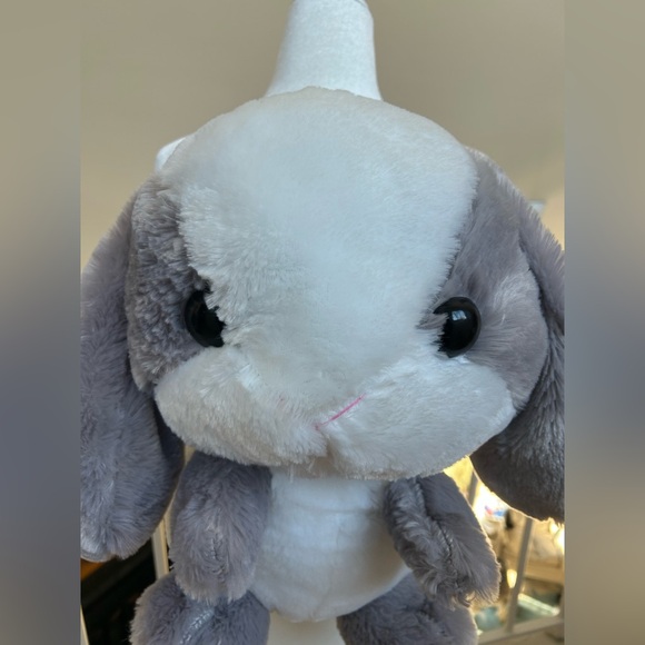 Kawaii Usagi Bunny Stuffed Animal white Gray Backpack soft cute Lolita anime - Picture 2 of 10